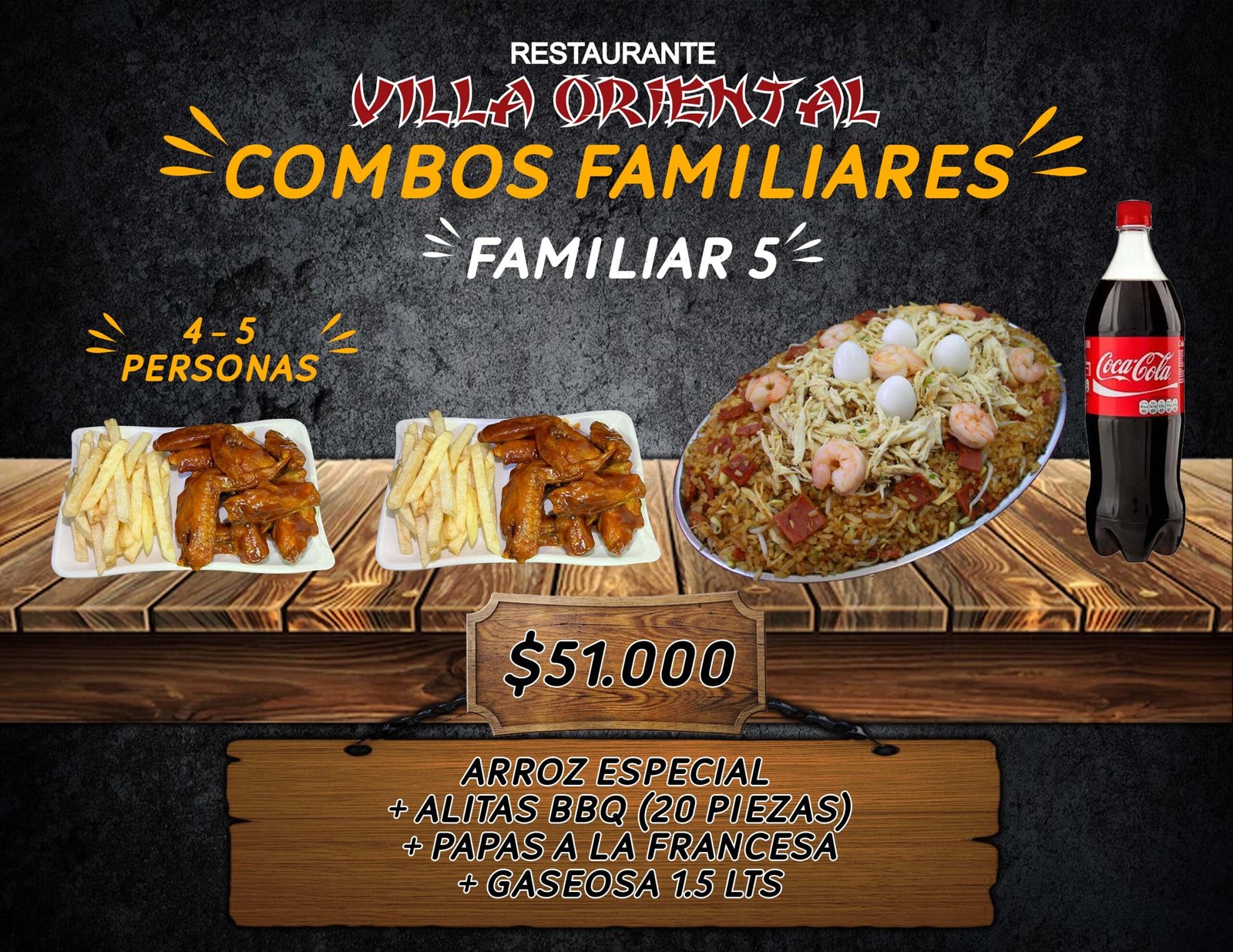 MENU COMBO FAMILIAR 5