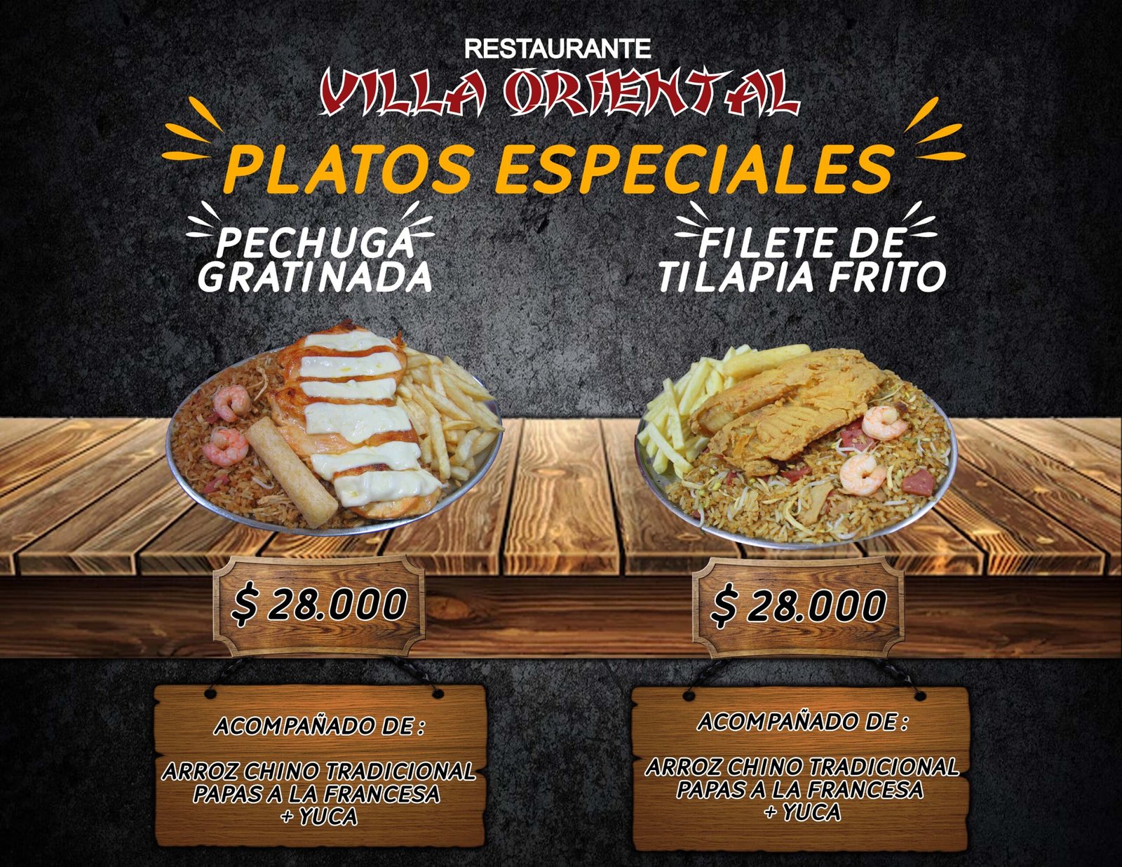 MENU PLATOS ESPECIALES 2